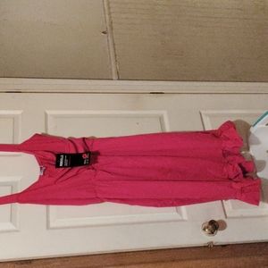 Beautiful fuchsia mermaid style summer dress